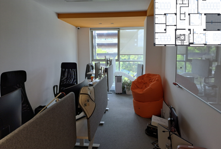 Office Space for Rent, 391 m2, Podgorica, 3rd Floor, with Garage Spaces