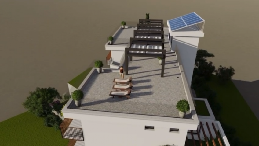 Offer for Sale of Building Land in Bečići with a Project for a 2,250m2 Building