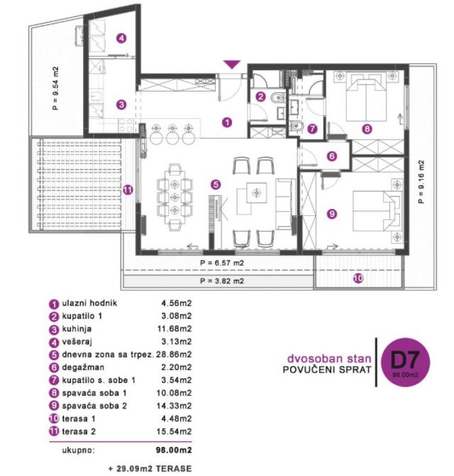 Two bedroom Apartment with Sea View – Completion Planned for May, 2027