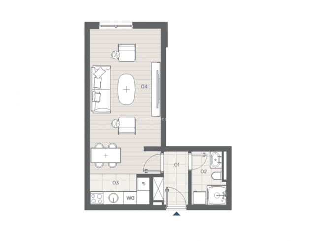 One-bedroom apartment under construction for sale - Radanovići