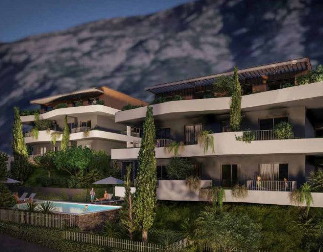 For sale – Two-bedroom apartment under construction in a luxury complex, Kotor