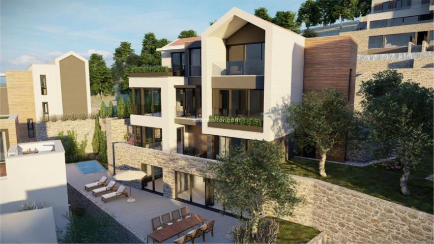 Premium Two-Bedroom Apartment 250 m² with Private Pool in Donja Lastva (F-S2)