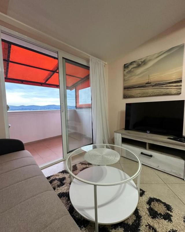 One-Bedroom Apartment for Rent, 45 m2, Tivat Center, Sea View, Private Parking