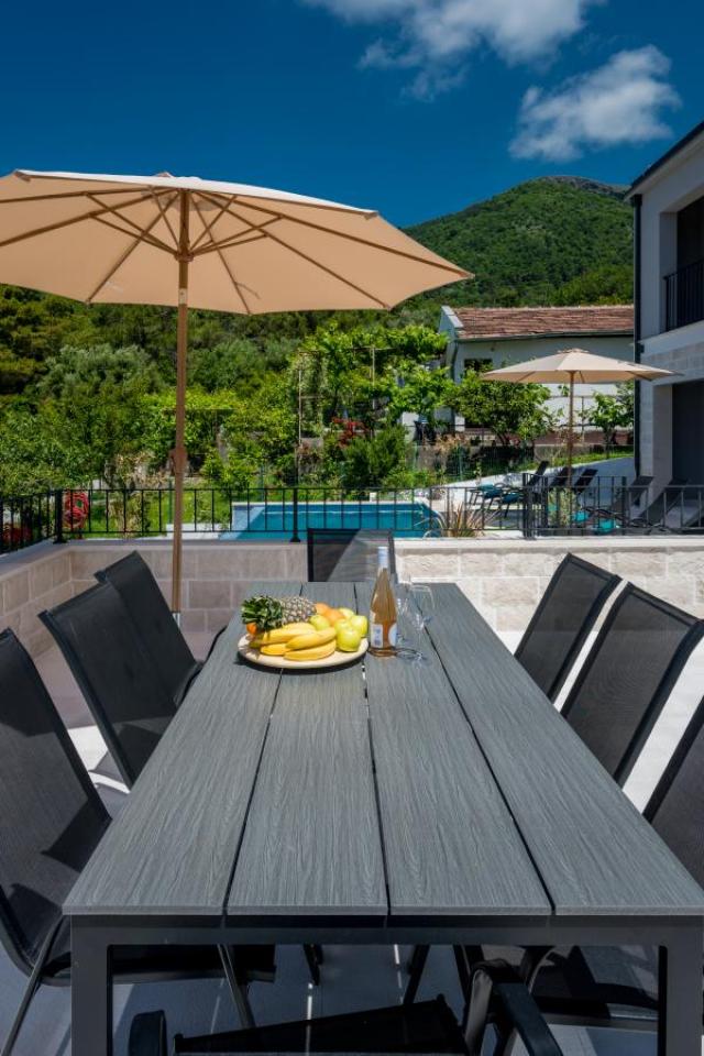 Luxury villa with pool and sea view, Tivat