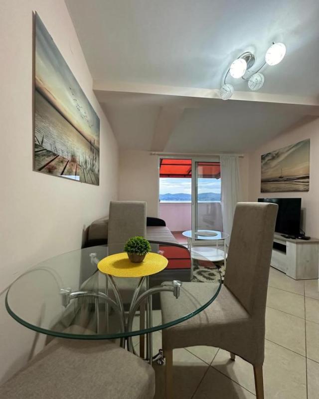 One-Bedroom Apartment for Rent, 45 m2, Tivat Center, Sea View, Private Parking