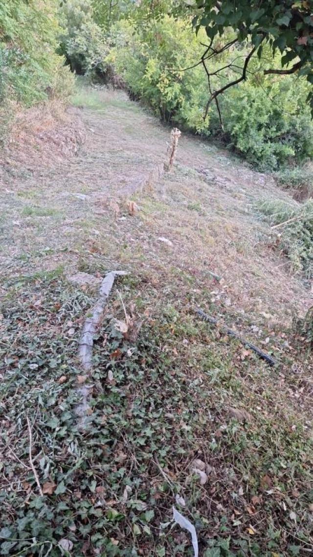 Urbanized Plot of 1700m2 with House Under Construction in Kotor, Kavac, Sea View of Tivat Bay