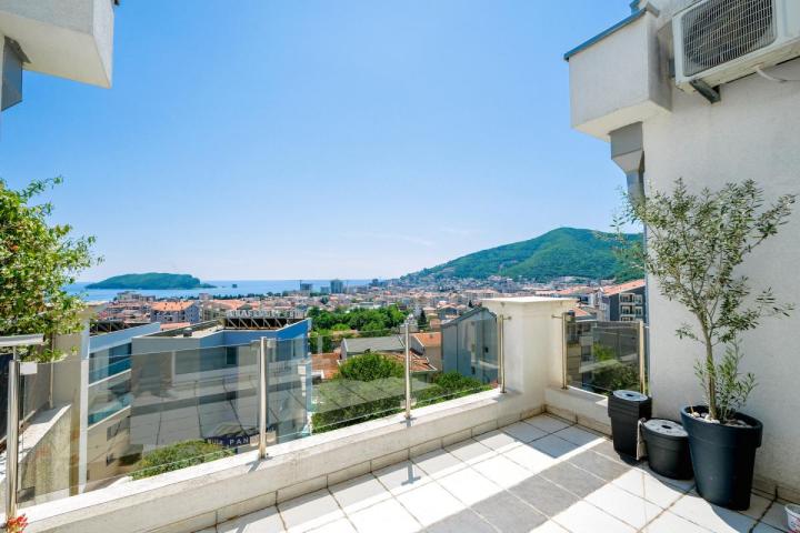 Bright apartment with panoramic view of Budva — 65 m2 comfort and space
