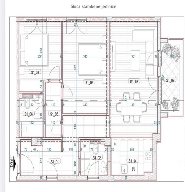 Dvosoban stan 72m2, Prodaja, Podgorica