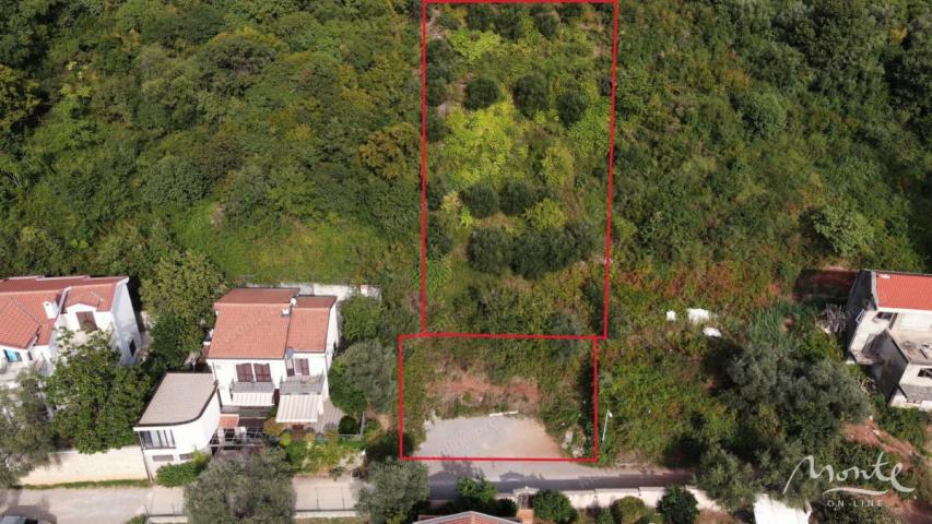 Građevinski plac sa panoramskim pogledom na more u Budvi, Podkošljun
