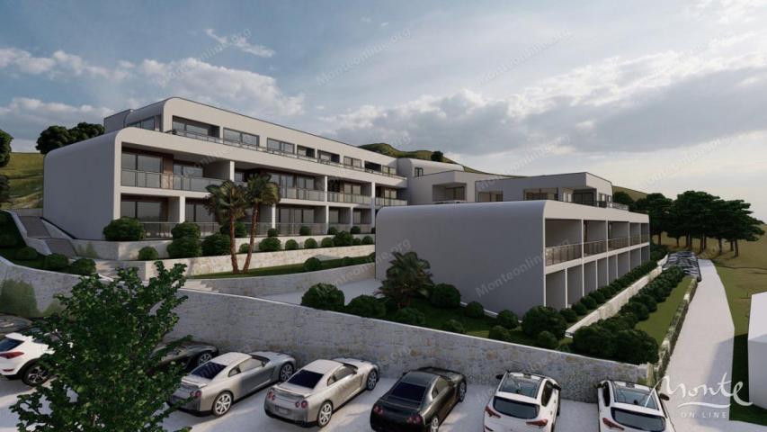 Jednosoban stan u novom luksuznom stambenom kompleksu pored mora u Tivtu