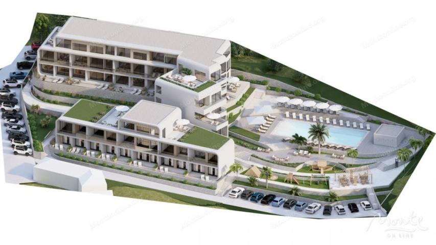 Jednosoban stan u novom luksuznom stambenom kompleksu pored mora u Tivtu