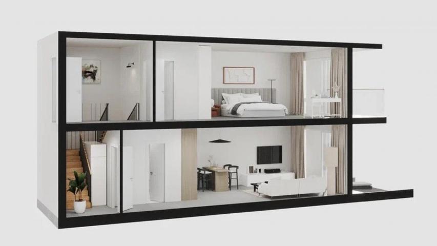 Gradska kuća u novom luksuznom stambenom kompleksu uz more u Tivtu