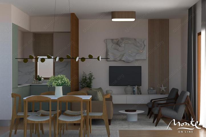 Apartment with 2 bedrooms in a new residential complex with a swimming pool in a quiet area of Tivat