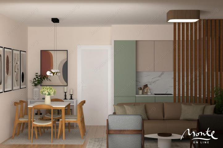 Apartment with 2 bedrooms in a new residential complex with a swimming pool in a quiet area of Tivat