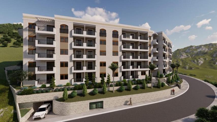Stan sa 2 spavaće sobe u novom stambenom kompleksu sa luksuznom infrastrukturom u Budvi