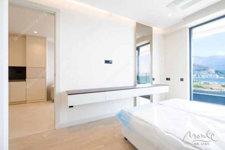 Luksuzni apartman s pogledom na Jadransko more u premium kompleksu, Bečići