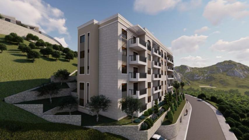 Stan sa 2 spavaće sobe u novom stambenom kompleksu sa luksuznom infrastrukturom u Budvi