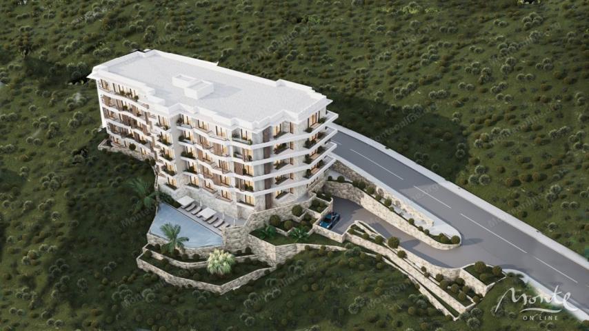 Elegantni apartman sa jednom spavaćom sobom u modernom kompleksu pored mora, Bečići