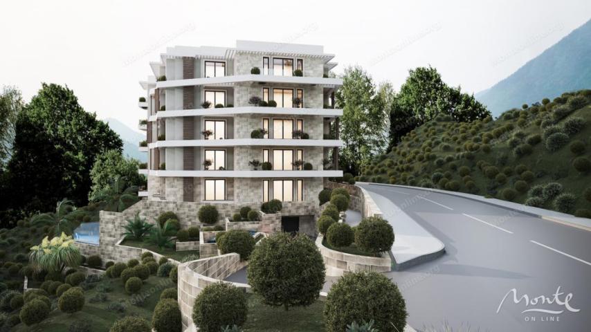 Elegantni apartman sa jednom spavaćom sobom u modernom kompleksu pored mora, Bečići