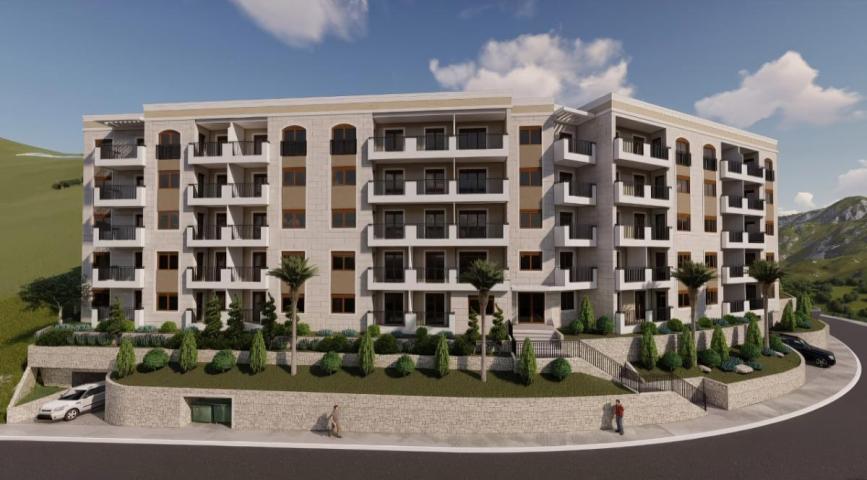 Stan sa 2 spavaće sobe u novom stambenom kompleksu sa luksuznom infrastrukturom u Budvi