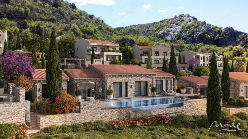 Moderna vila s bazenom u eko-kompleksu na periferiji Budve