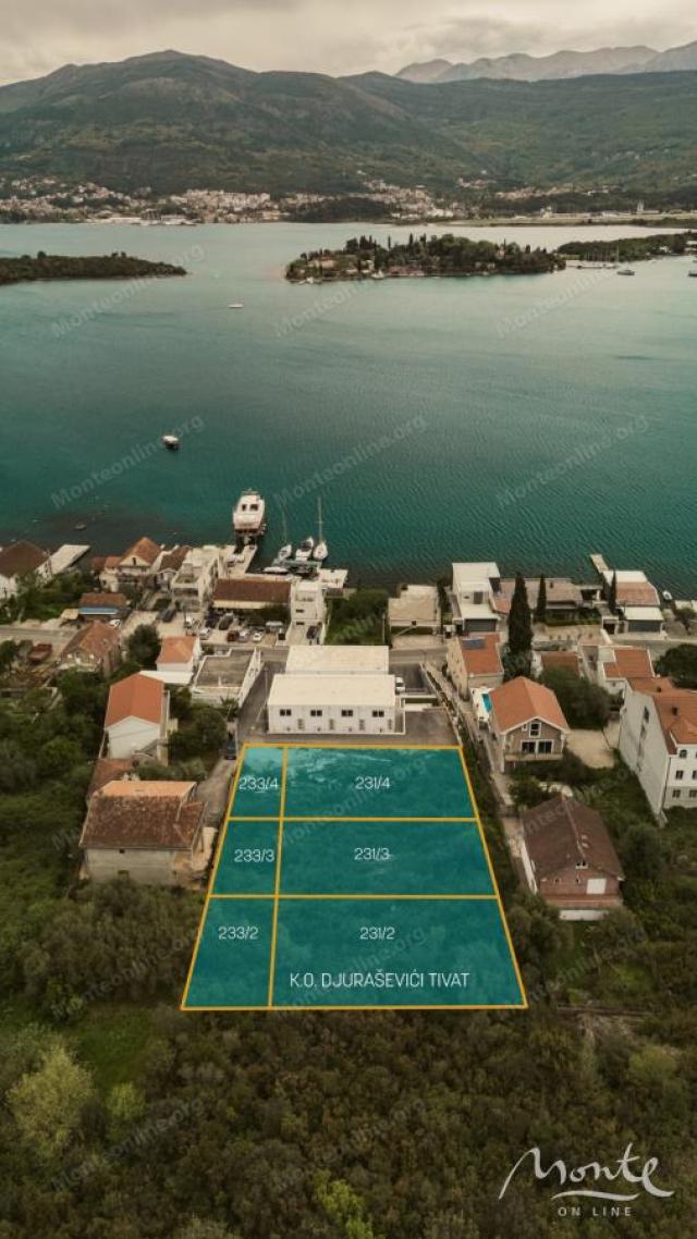 Investicijsko zemljište za izgradnju vila u Đurasevićima, Tivat