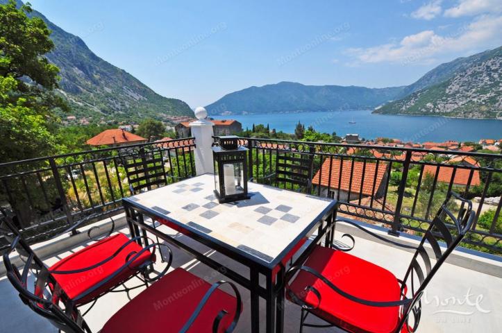 Funkcionalni apart-hotel sa bazenom i pogledom na more u Risnu