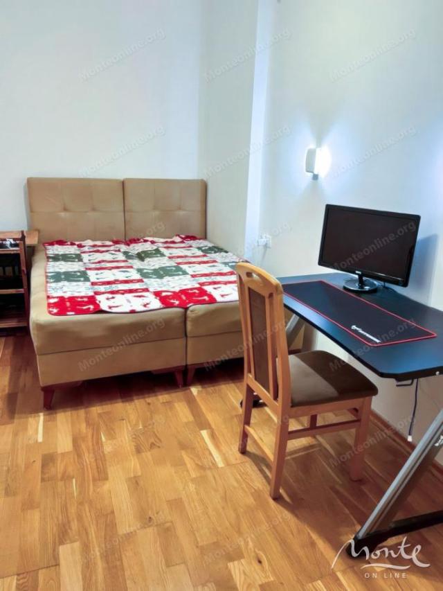 Ugodan jednosoban apartman s terasom i pogledom na planine u Budvi