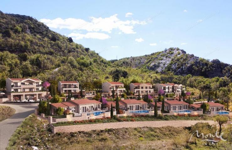 Moderna vila s bazenom u eko-kompleksu na periferiji Budve