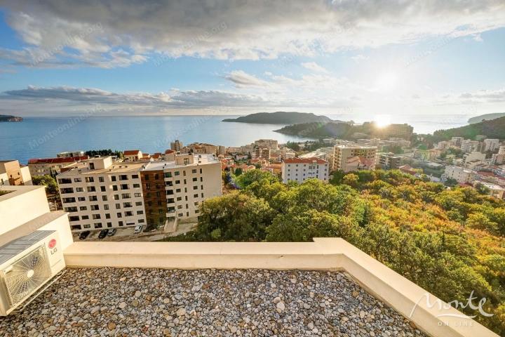 Jednosoban stan u zatvorenom kompleksu pored mora, Bečići