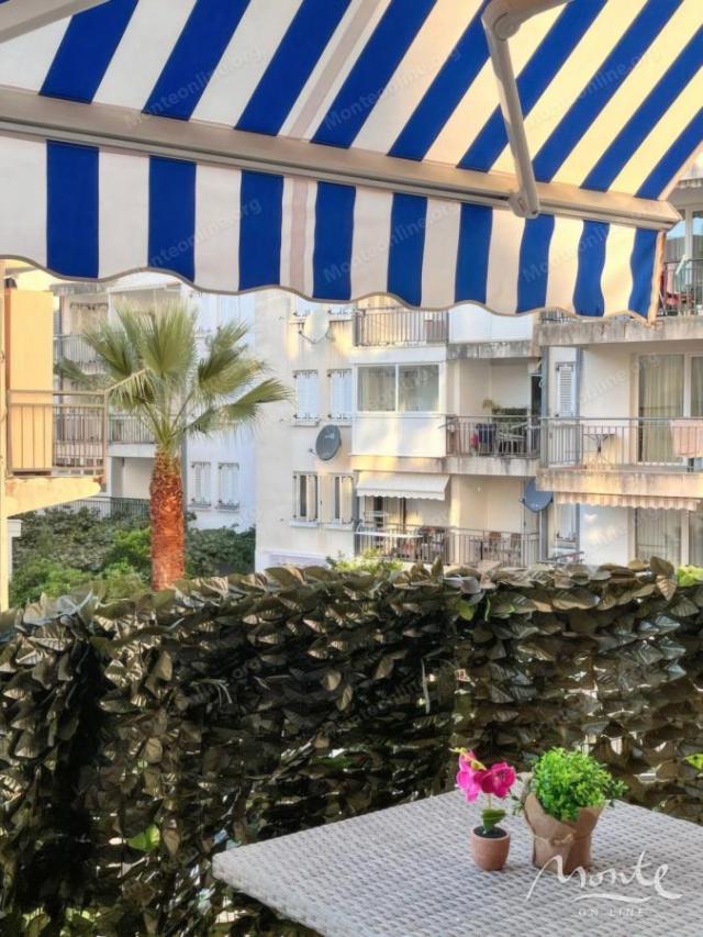 Ugodan jednosoban apartman s terasom i pogledom na planine u Budvi