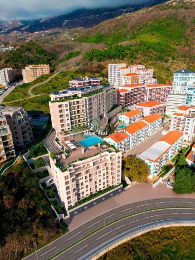 Novogradnja u blizini plaže – dvosoban stan sa pogledom na more, Bečići, Budva