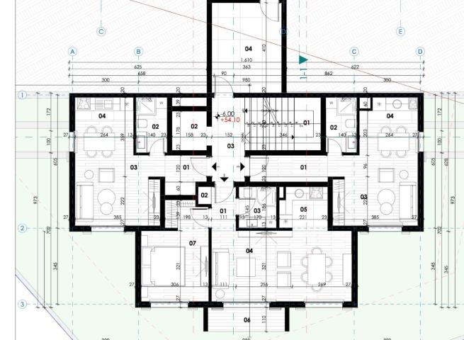 Jednosoban stan 61,81m2 u modernom stambenom kompleksu sa bazenom – Škaljari, Kotor