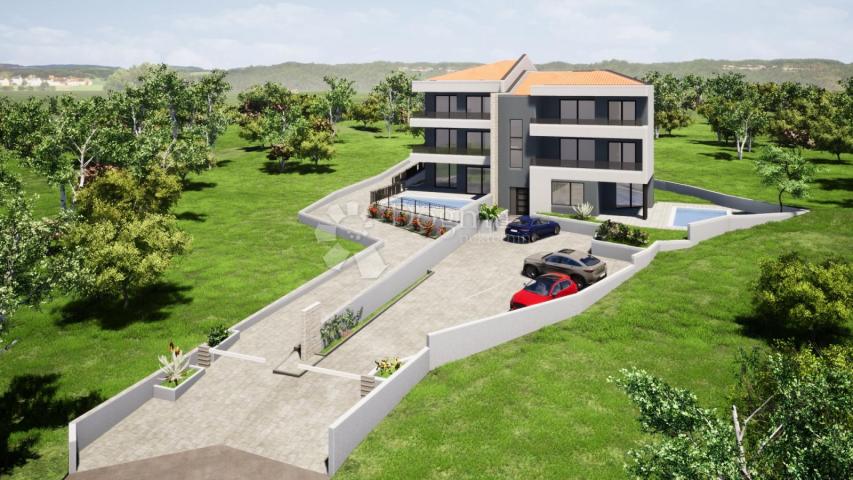 VRBNIK - GRAĐEVINSKO ZEMLJIŠTE S OTVORENIM POGLEDOM NA MORE