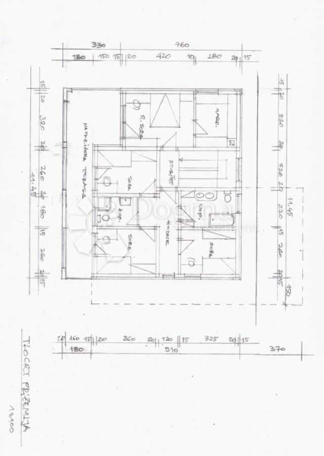 Podsljemenska zona, zemljište sa idejnim projektom, 1012m2