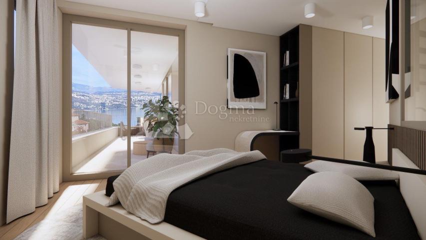 Luksuzni penthouse u srcu Opatije – bazen na krovu i očaravajući pogled na more