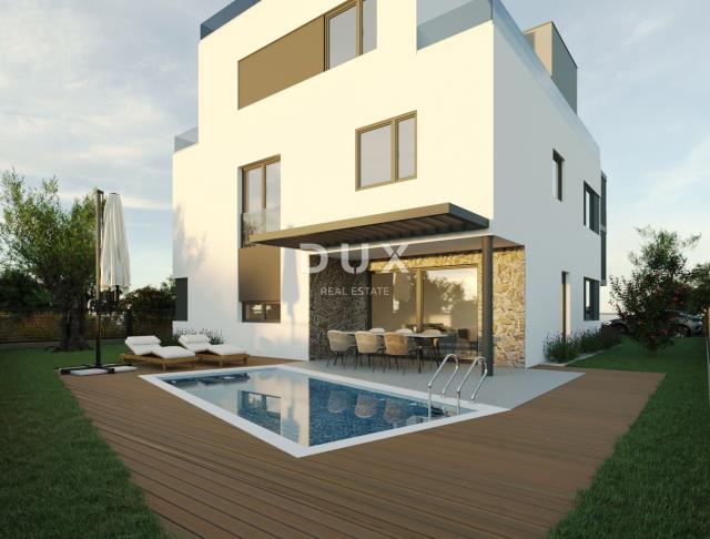 ZADAR, PAKOŠTANE - Newly built apartment with garden and swimming pool!