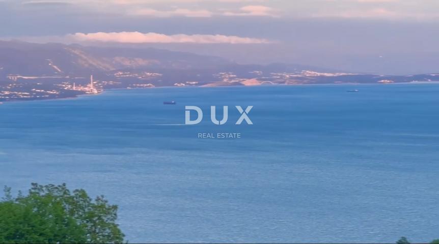 OPATIJA, BREGI- zemljište 901m2 S LOKACIJSKOM DOZVOLOM!! za  exluzivnu villu s bazenom i panoramskim