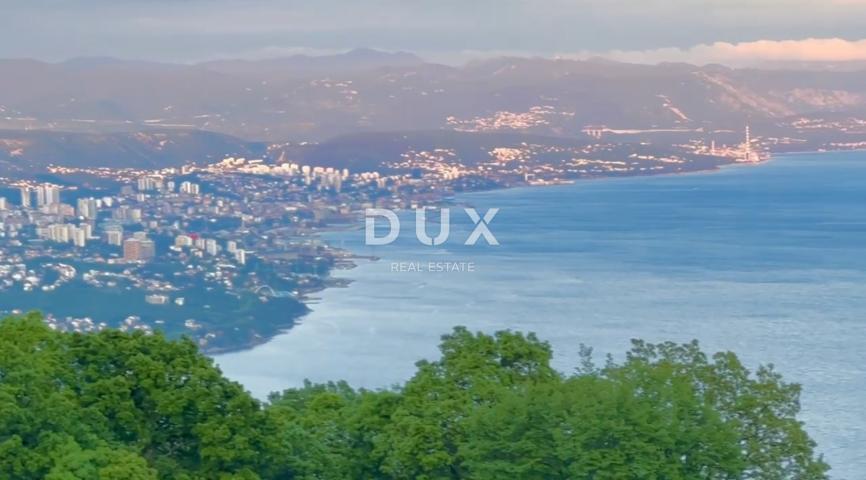 OPATIJA, BREGI- zemljište 1967m2 S 2 LOKACIJSKE DOZVOLE!! za 2 exluzivne ville s bazenom i panoramsk