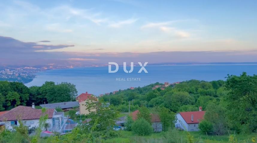 OPATIJA, BREGI- zemljište 1967m2 S 2 LOKACIJSKE DOZVOLE!! za 2 exluzivne ville s bazenom i panoramsk