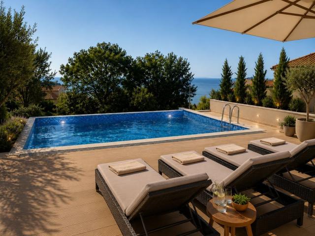 Townhouse luksuzna vila u ekskluzivnom kompleksu od 9 jedinica sa bazenom, garažom i panoramskim pog