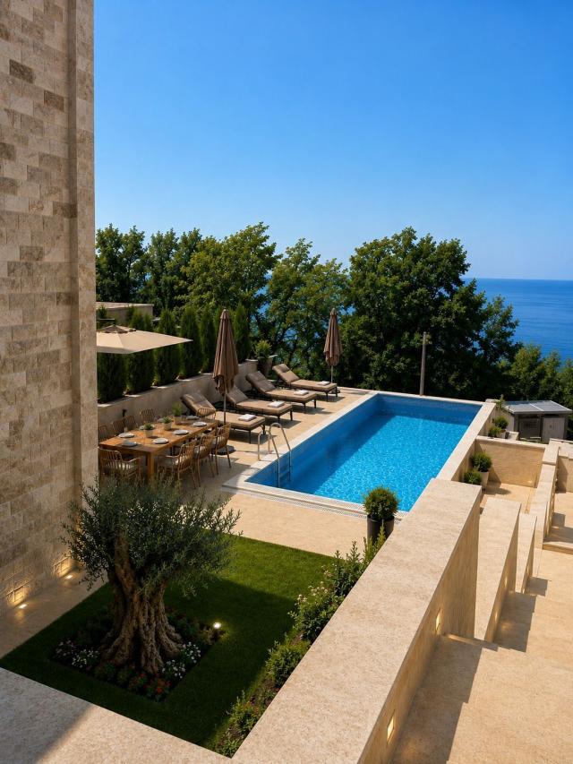 Townhouse luksuzna vila u ekskluzivnom kompleksu od 9 jedinica sa bazenom, garažom i panoramskim pog