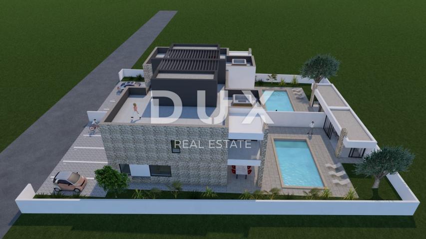 ZADAR, ZUKVE - Spacious semi-detached house with pool! New construction! AND