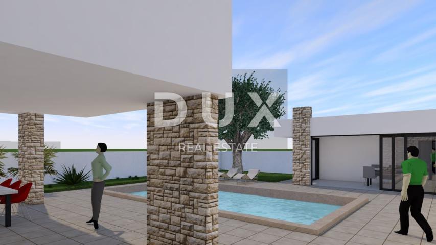 ZADAR, ZUKVE - Spacious semi-detached house with pool! New construction! B