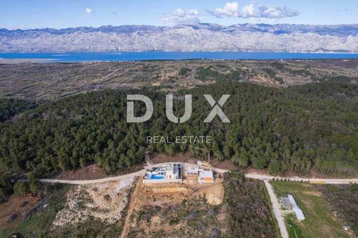 ZADAR, LJUBAČ - Luksuzna travertino vila s prekrasnim pogledom na more u mirnom prirodnom okruženju!