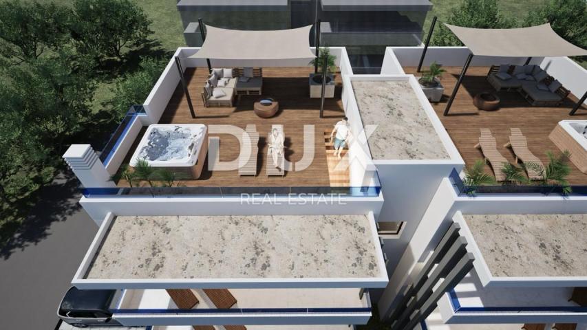 ZADAR, SUKOŠAN - Predivna novogradnja 200 metara od plaže s pogledom na more! S5