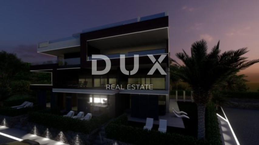 ZADAR, ZATON - Luksuzni penthouse s grijanim bazenom, prekrasnim pogledom na more, 30 metara od plaž