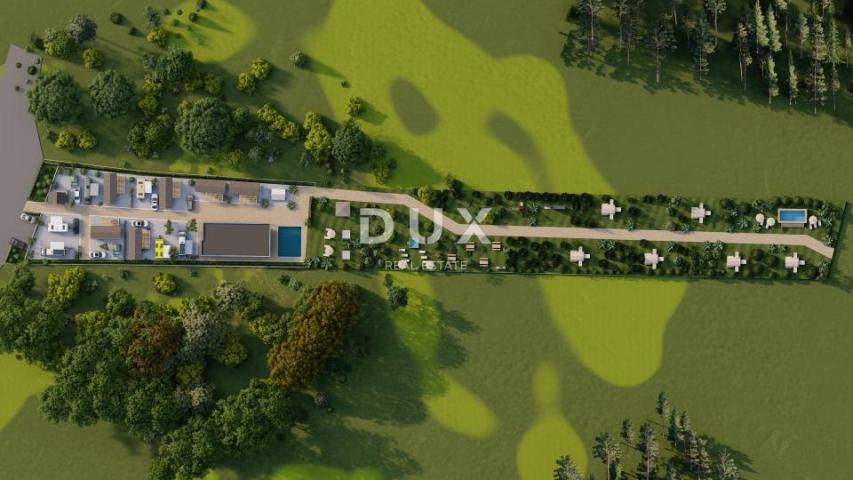 ZADAR, POSEDARJE - Zemljište s projektom za Boutique Camp Resort