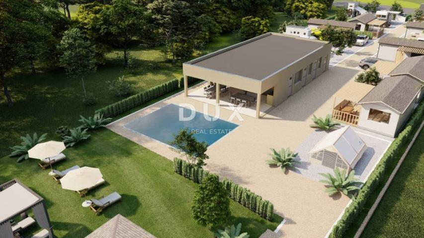 ZADAR, POSEDARJE - Zemljište s projektom za Boutique Camp Resort
