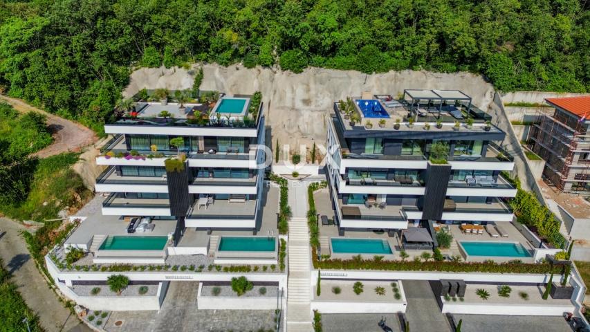 OPATIJA, CENTAR - 137m2 prestižni objekt za najam u vrhunskoj novogradnji, panoramski pogled na more